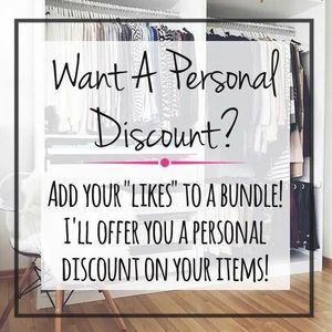 Bundle your items for a personal offer!